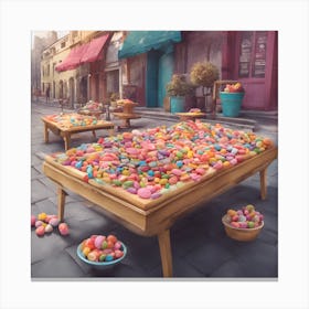 Easter Table Canvas Print