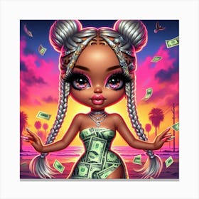 Money Girl 22 Canvas Print