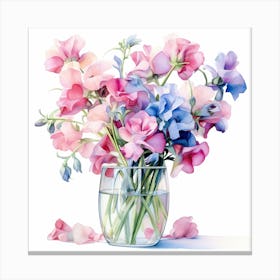 Sweet Peas Canvas Print