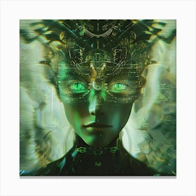 Surreal Futuristic Woman Canvas Print