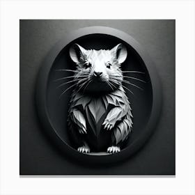 Rat Sculpture Canvas Print