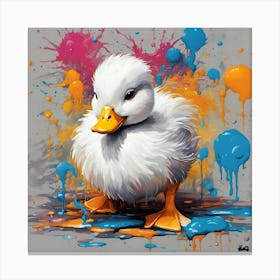 Duck Painting Canvas Print