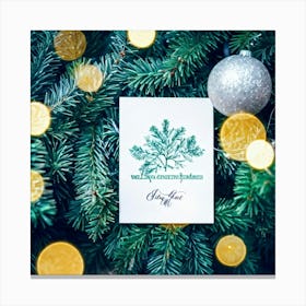 Christmas Card 16 Canvas Print