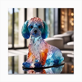 Glass Dog Canvas Print