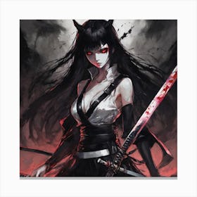 Samurai Girl 7 Canvas Print
