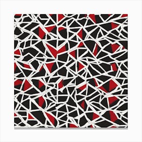 Abstract Black And Red Canvas Print