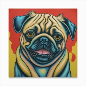 Pug Portrait Canvas Print