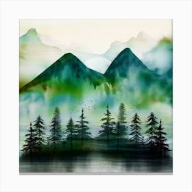 Pine Lake Canvas Print