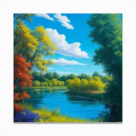 River Scene Canvas Print