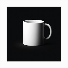 White Coffee Mug 1 Canvas Print