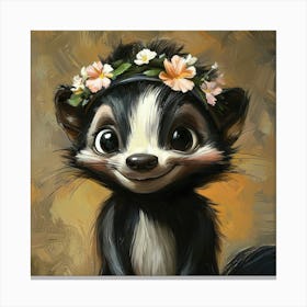 Little Skunk Canvas Print