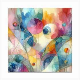 Abstract Spheres Canvas Print