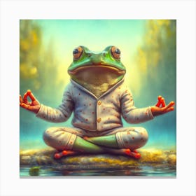 Frog Meditation 1 Canvas Print