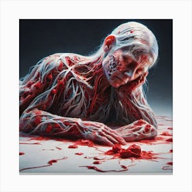 Blood And Flesh 4 Canvas Print