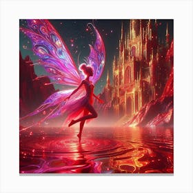 Fairy In The Water Canvas Print