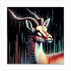 Creative Wild Animal Representation 76 Canvas Print