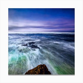 Long Exposure Of The Ocean Canvas Print