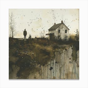 'The House On The Hill' Canvas Print