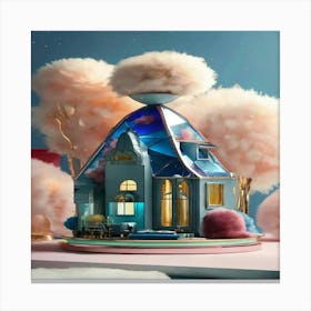 House In The Sky Canvas Print