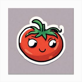 Tomato Sticker 4 Canvas Print