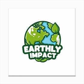 Earthly Impact Logo Canvas Print