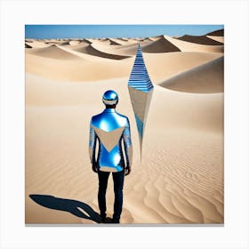 Man In The Desert 146 Canvas Print