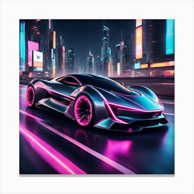 Futuristic Car 1 Canvas Print