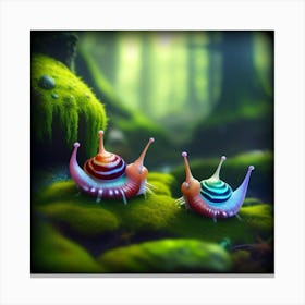 Alien Snails 3 Canvas Print