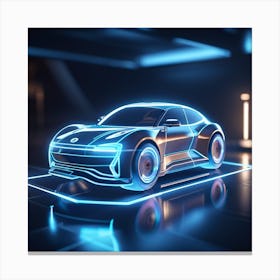 Car hologram 1 Canvas Print