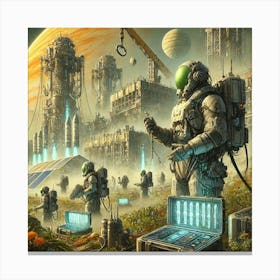 Venusian Engineers Specialization Converted Canvas Print