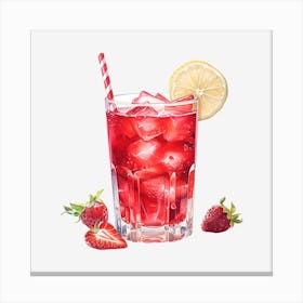 Strawberry Lemonade 9 Canvas Print