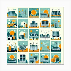 Solar Panels Canvas Print