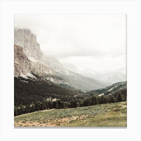 Mountain Meadow Square Canvas Print