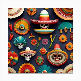 Day Of The Dead 50 Canvas Print