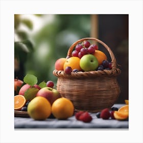 From the Tropics with Love: A Fruitful Offering Canvas Print