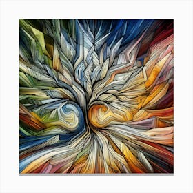 Abstract tree 4 Canvas Print