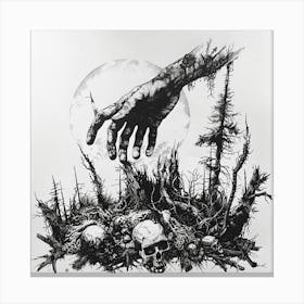 Hand Of The Dead 1 Canvas Print