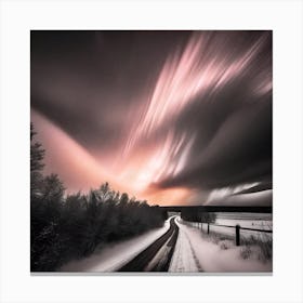 Aurora Over Finland Canvas Print