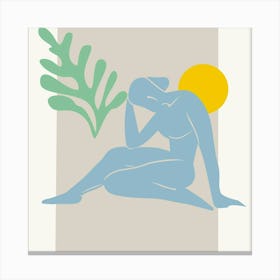 Woman In The Sun Canvas Print