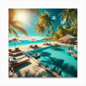 Tropical paradise day 3 Canvas Print