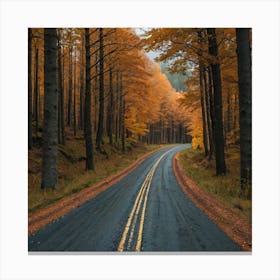 Autumn Road 2 Canvas Print