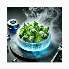 A Sci Fi Themed Dish Called Frozen Mist Salad Canvas Print