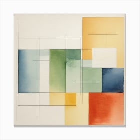 Abstract Squares 5 Canvas Print