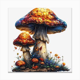 Mushroom Tee Canvas Print