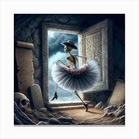 Skeleton Dancer 2 Canvas Print