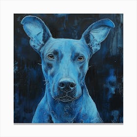 Blue Dog Canvas Print