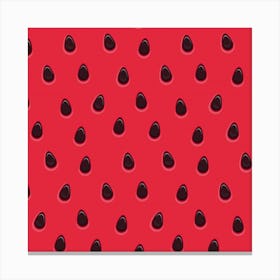 Seamless Watermelon Surface Texture Canvas Print