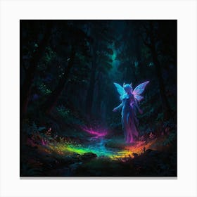 Fairy In The Forest 6 Canvas Print