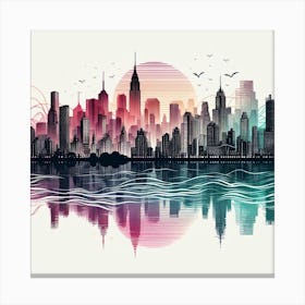 New York City Skyline 14 Canvas Print