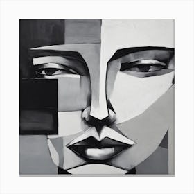 Abstract Face Canvas Print